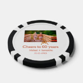 rood of boog feestelijk 60 jaar getrouwd  poker chips (Enkel)