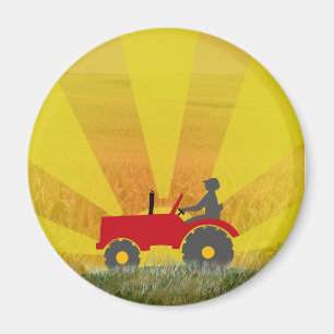 Rood of Groen Magnet van de Tractor