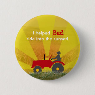 Rood- of Groene tractoroproeppartij Button
