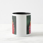 Rood-ogen boomkikker op leder mok (Midden)