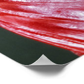 Rood-ogen boomkikker op leder poster (Hoek)