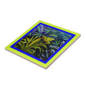 Rood-ogoeroes kikker door haaien tegeltje (Zijkant)