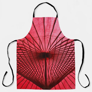 Rood oliepapier paraplu schort
