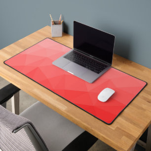 Rood ombre gradiënt geometrisch mesh patroon bureaumat