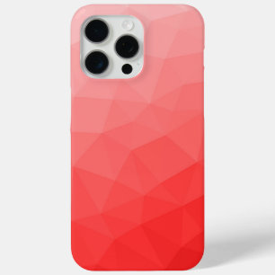 Rood ombre gradiënt geometrisch mesh patroon iPhone 15 pro max hoesje