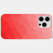Rood ombre gradiënt geometrisch mesh patroon Case-Mate iPhone case (Achterkant (horizontaal))