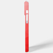 Rood ombre gradiënt geometrisch mesh patroon Case-Mate iPhone case (Achterkant / Links)