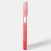 Rood ombre gradiënt geometrisch mesh patroon Case-Mate iPhone case (Achterkant / Rechts)