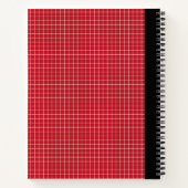 Rood omhulsel notitieboek van spiraalvormig papier (Achterkant)