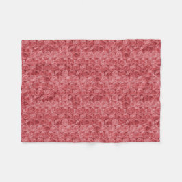 Rood omlooppatroon fleece deken