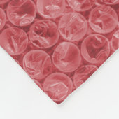 Rood omlooppatroon fleece deken (Hoek)