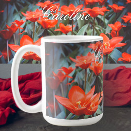 Rood ompveld koffiemok