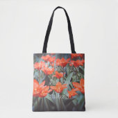 Rood ompveld tote bag (Voorkant)