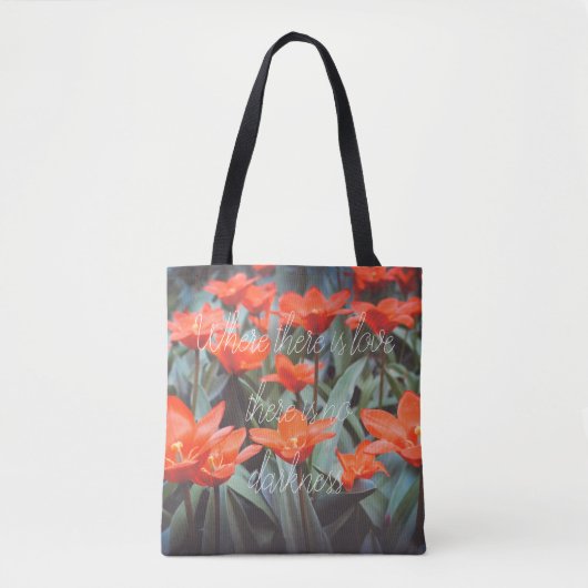 Rood ompveld tote bag (Voorkant)