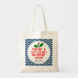 Rood-ongelooflijk leuke leraar appel mode tote bag