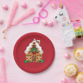 Rood ontbijtfeestartikel Borden Papieren Bordje (Feest)