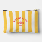 Rood Ontmoet Mij Op Het Strand Geel Cabana Stripe Etui (Achterkant)