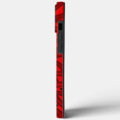 Rood onttrokken Case-Mate iPhone case (Achterkant / Links)