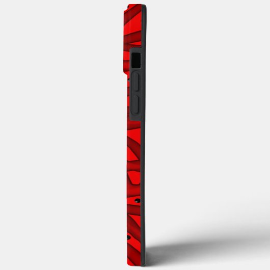 Rood onttrokken Case-Mate iPhone case (Achterkant / Links)