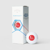 Rood ontwerp om golfers te markeren golfballen (Verpakking)