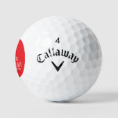 Rood ontwerp om golfers te markeren golfballen (Logo)