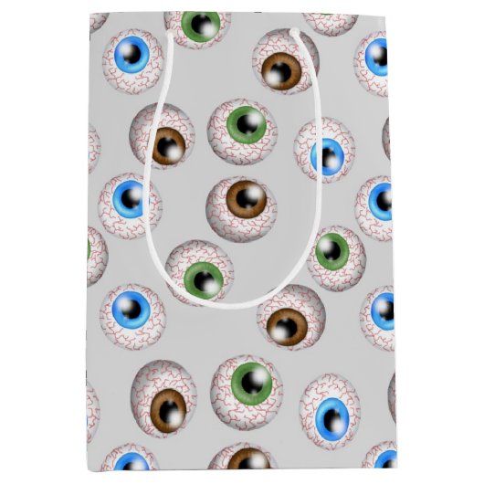 Rood-oog-ballonnetje met cadeau medium cadeauzakje (Voorkant)