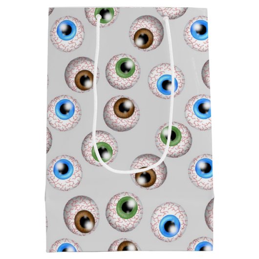 Rood-oog-ballonnetje met cadeau medium cadeauzakje (Achterkant)