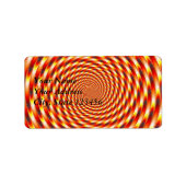 Rood oog - Fractal Etiket (Voorkant)