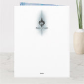 Rood-oog: Menacing Sci-Fi Dystopian Assasin Droid Kaart (Achterkant)