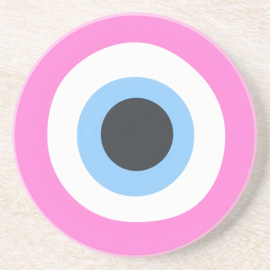 rood oog zandsteen onderzetter (Voorkant)