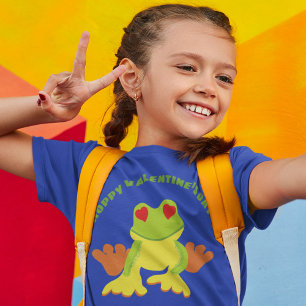 Rood-oogboomkikker Hoppy-Valentijnsdag T-shirt