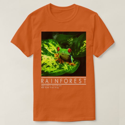 Rood-oogboomkikker regenwoud Amphibian T-shirt (Design voorkant)