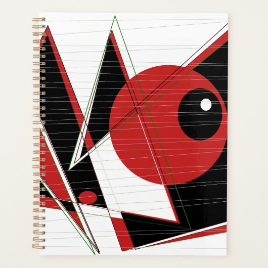 Rood ooghorlogebanner planner (Voorkant)