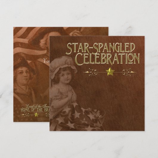  rood op 4 juli kaart (Voorkant / Achterkant)