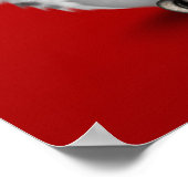 Rood op de rode dag van de dode suikerschedel Rood Poster (Hoek)