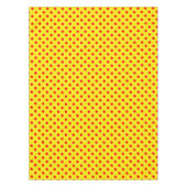 Rood op Geel Stippen Patroon Ontwerp Tafelkleed (Voorkant)