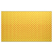 Rood op Geel Stippen Patroonontwerp Stof (Yard (91,4 cm))