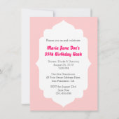 Rood op hoge hoogte Stiletto Mode BirthdayUitnodig Kaart (Achterkant)