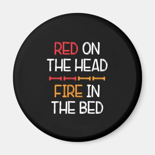 Rood op hoofd Rood haar Ringroer Ringroodroos G Magneet (Voorkant)