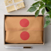 Rood op Oranje stippen Patroonontwerp Tissuepapier (Geschenk)