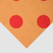 Rood op Oranje stippen Patroonontwerp Tissuepapier (Detail)