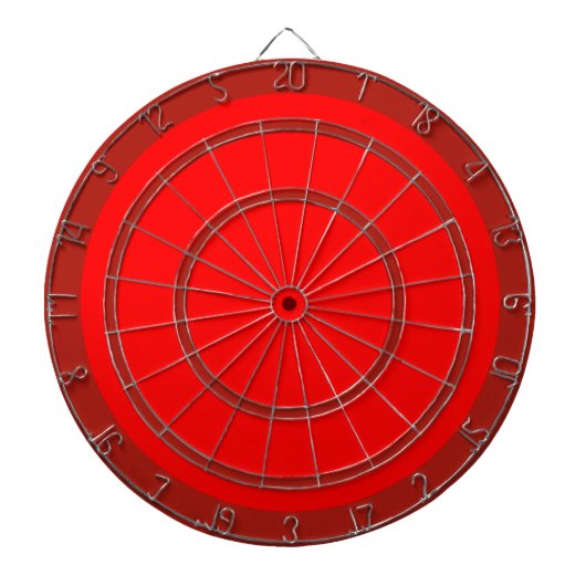 Rood op rood reglement — Dart Board Dartbord (Voorkant)