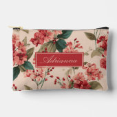 Rood op roze Hibiscus Bloemen Etui (Voorkant)