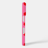 Rood op roze stippen Patroonontwerp Case-Mate iPhone Case (Achterkant / Rechts)