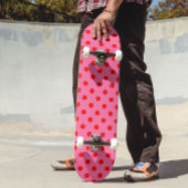 Rood op roze stippen Patroonontwerp Persoonlijk Skateboard