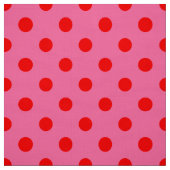 Rood op roze stippen Patroonontwerp Stof (Swatch)
