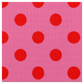 Rood op roze stippen Patroonontwerp Stof (Close Up)