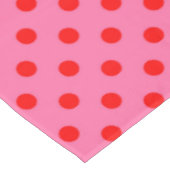 Rood op roze stippen Patroonontwerp Tafelkleed (Gekanteld)