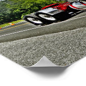 Rood op Silver COE Poster (Hoek)