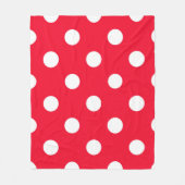 Rood op sneeuw fleece deken (Voorkant)